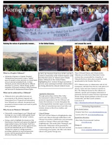 US Women and Climate Justice Tribunals