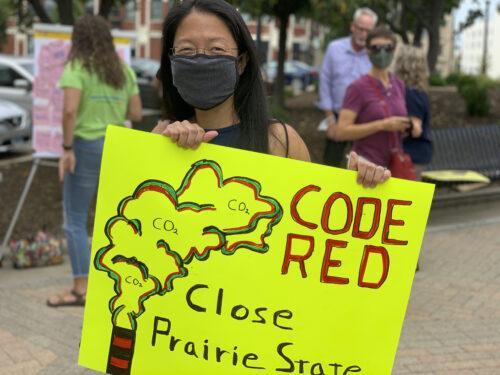 The Prairie State coal plant is the largest emitter of CO2 in Illinois and the 7th largest in the country. Photo by Pam Richart, EJC.